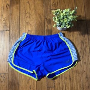 Pink blue athletic shorts medium